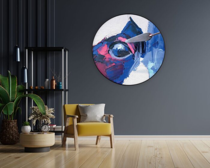 Akoestisch Schilderij Niet Afgeschilderde Dierenkop Kleurrijk Rond - Muurcirkel Template Vierkant Rond abstract 76 1 1 scaled 1