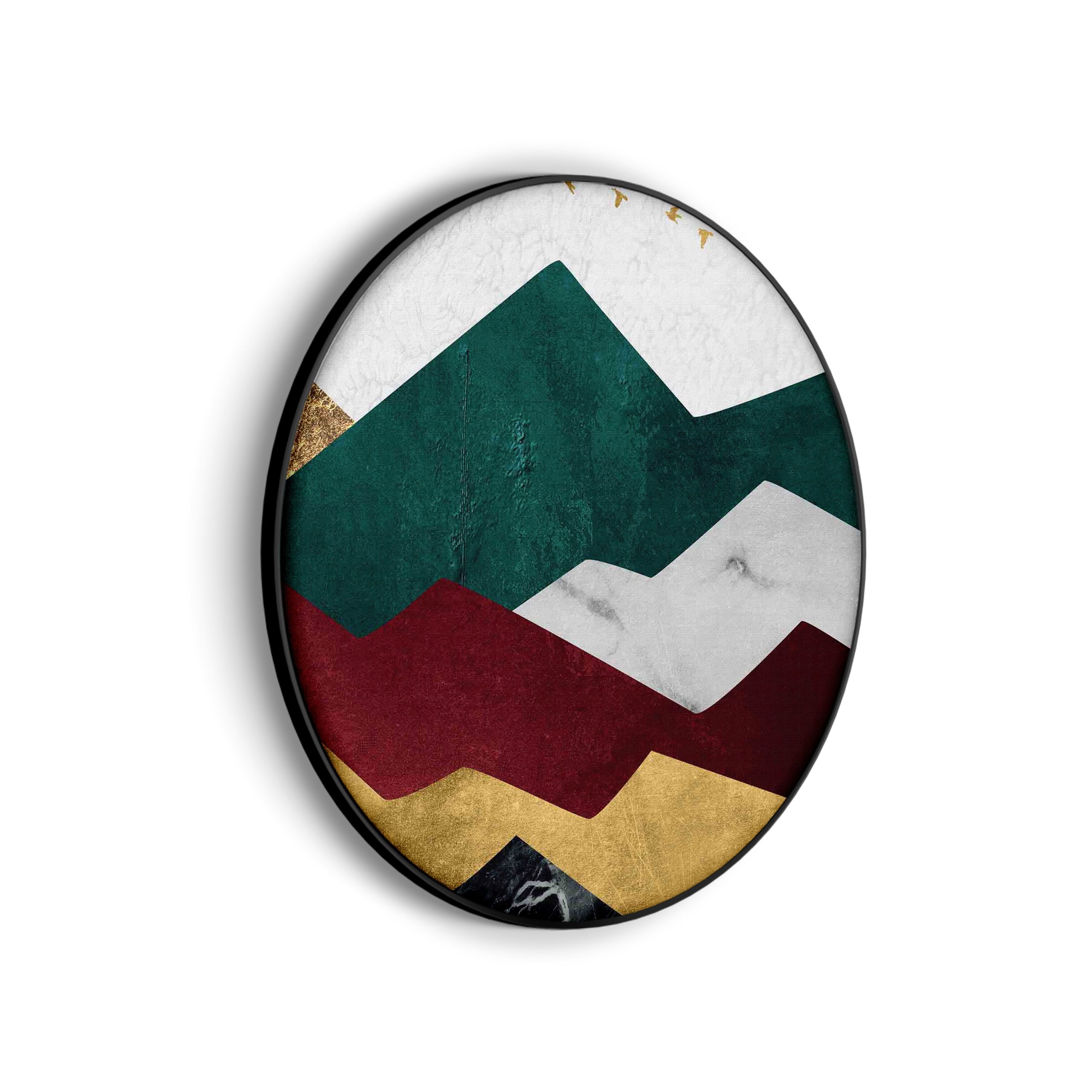 Akoestisch Schilderij Kleurrijke Bergen 03 Rond - Muurcirkel Template Vierkant Rond abstract 80 scaled 1