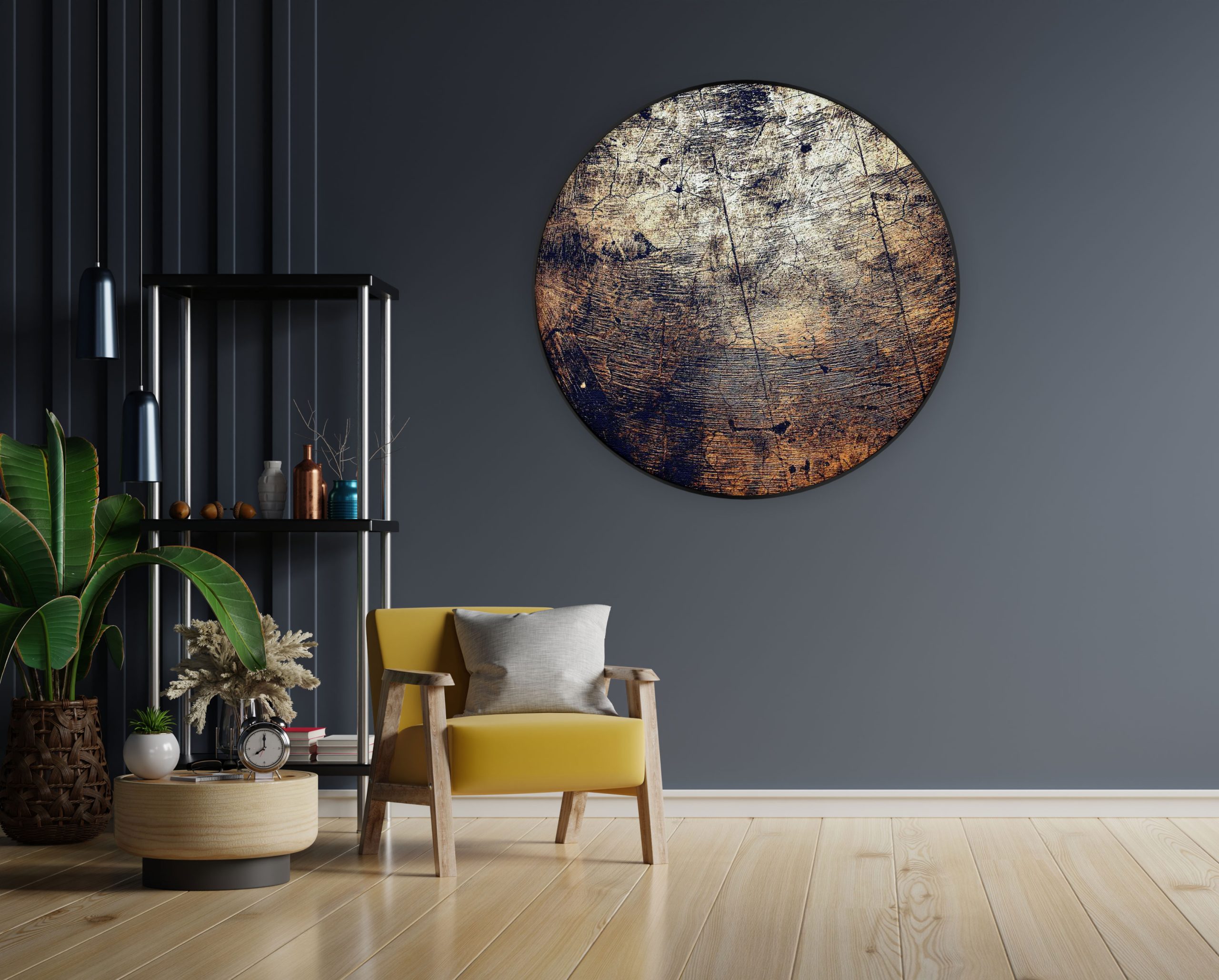 Akoestisch Schilderij Boomstam - Boomschors - Hout Patroon Rond - Muurcirkel Template Vierkant Rond abstract 94 1 1 scaled 1