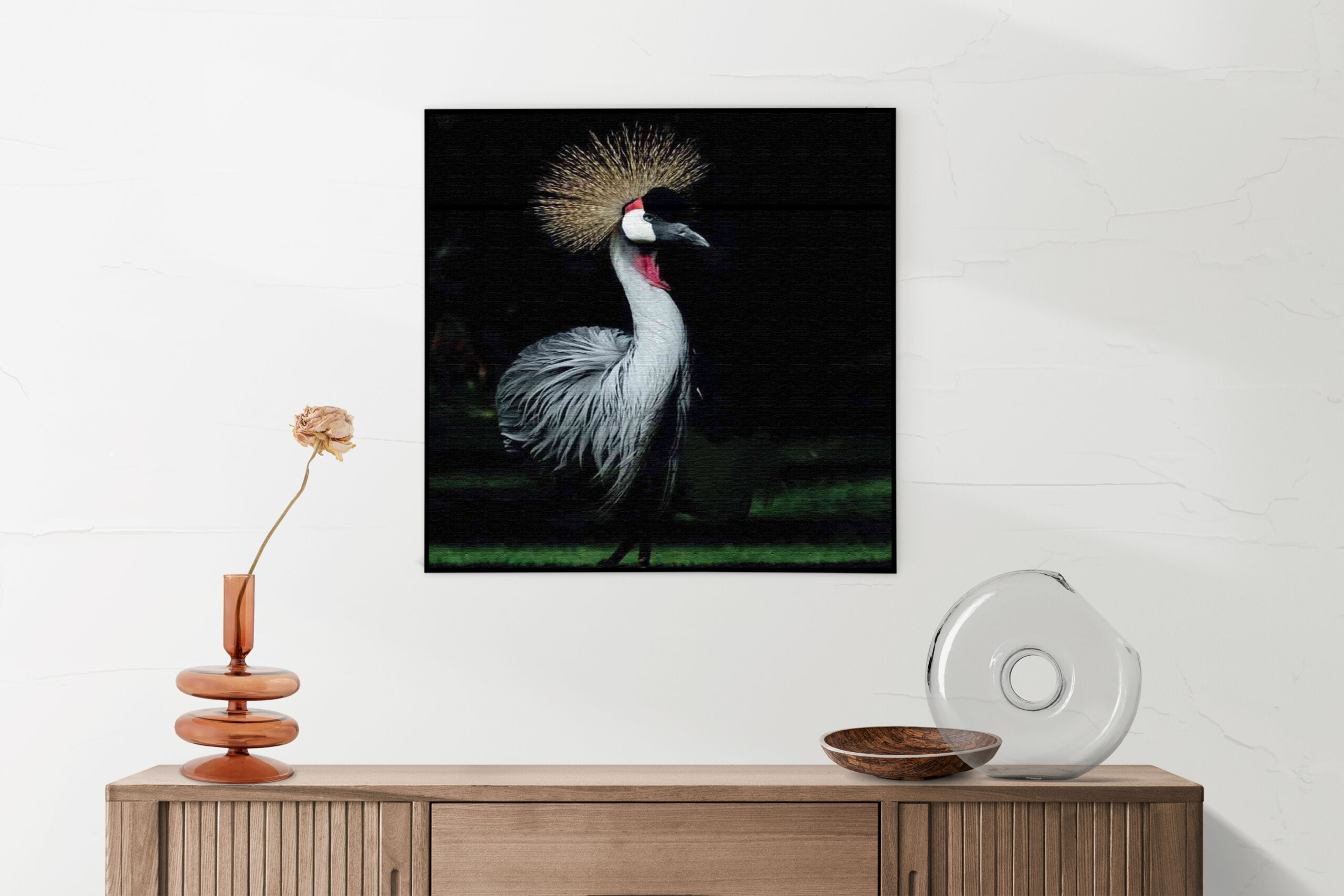 Akoestisch Schilderij De Witte Pauw Vierkant Template Vierkant Rond dieren 15 5 scaled 1