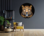 Akoestisch Schilderij De Jaguar Rond - Muurcirkel Template Vierkant Rond dieren 29 1 scaled 1