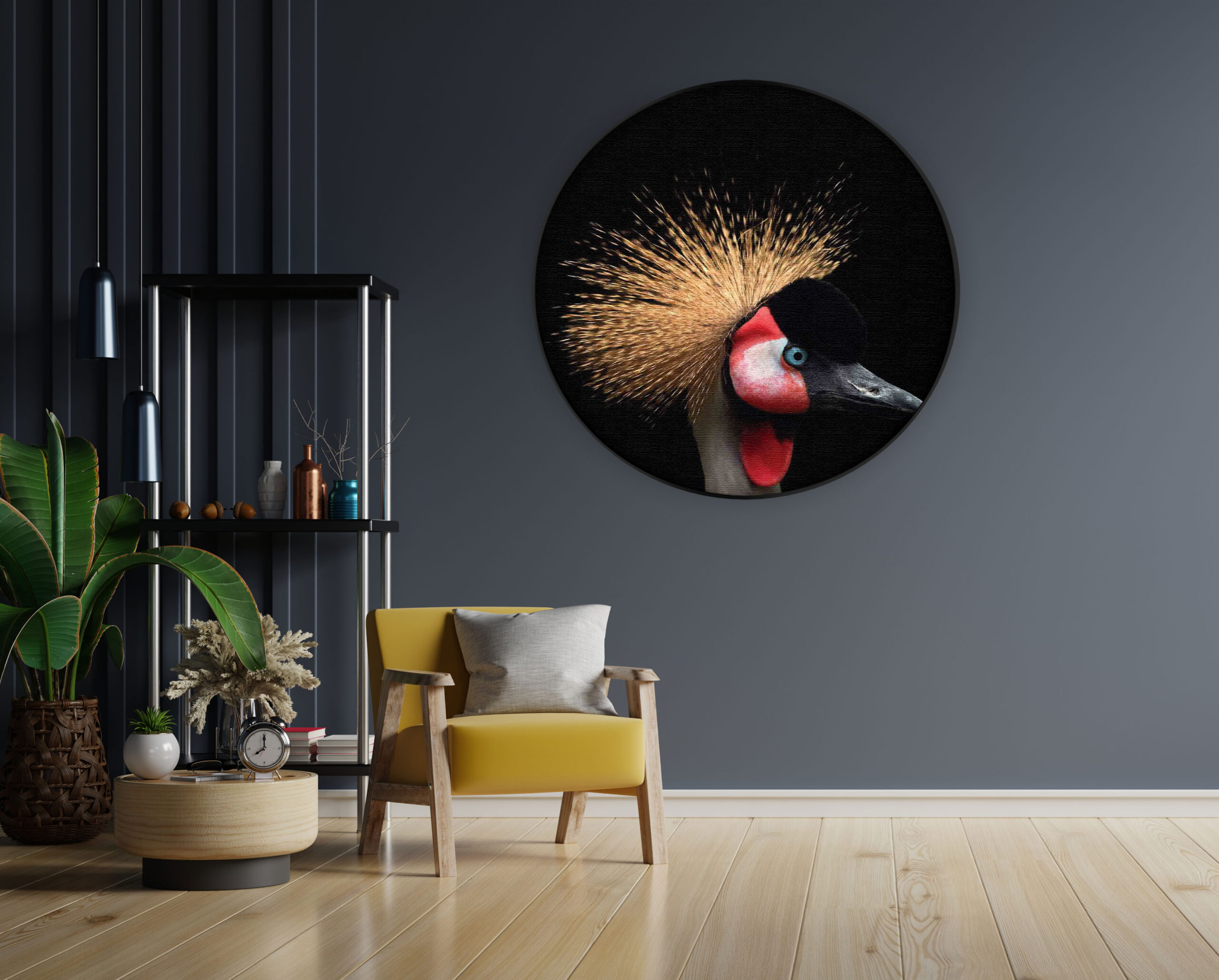 Template_Vierkant_Rond_dieren_31-1-scaled Akoestisch Schilderij Kroonkraanvolgel Close Up Colored Rond - Muurcirkel Template Vierkant Rond dieren 31 1 scaled 1