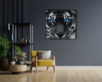 Akoestisch Schilderij Lion With Blue Eyes Vierkant Template Vierkant Rond dieren 42 4 scaled 1
