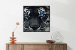 Akoestisch Schilderij Lion With Blue Eyes Vierkant Template Vierkant Rond dieren 42 5 scaled 1