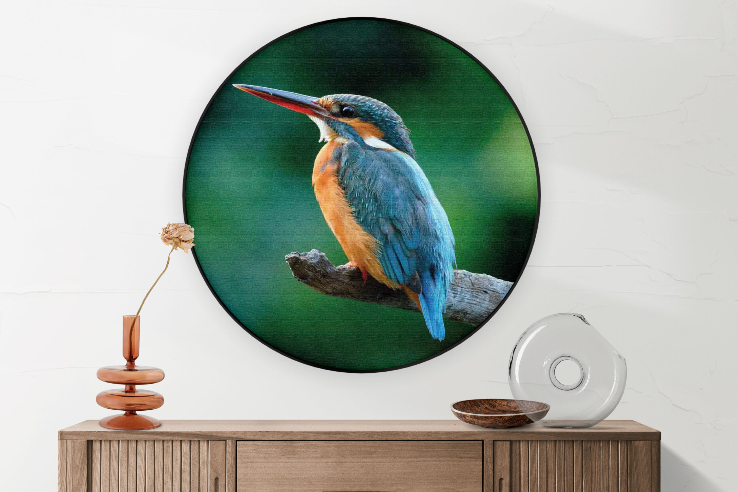 Akoestisch Schilderij De Ijsvogel Rond - Muurcirkel Template Vierkant Rond dieren 51 2 scaled 1