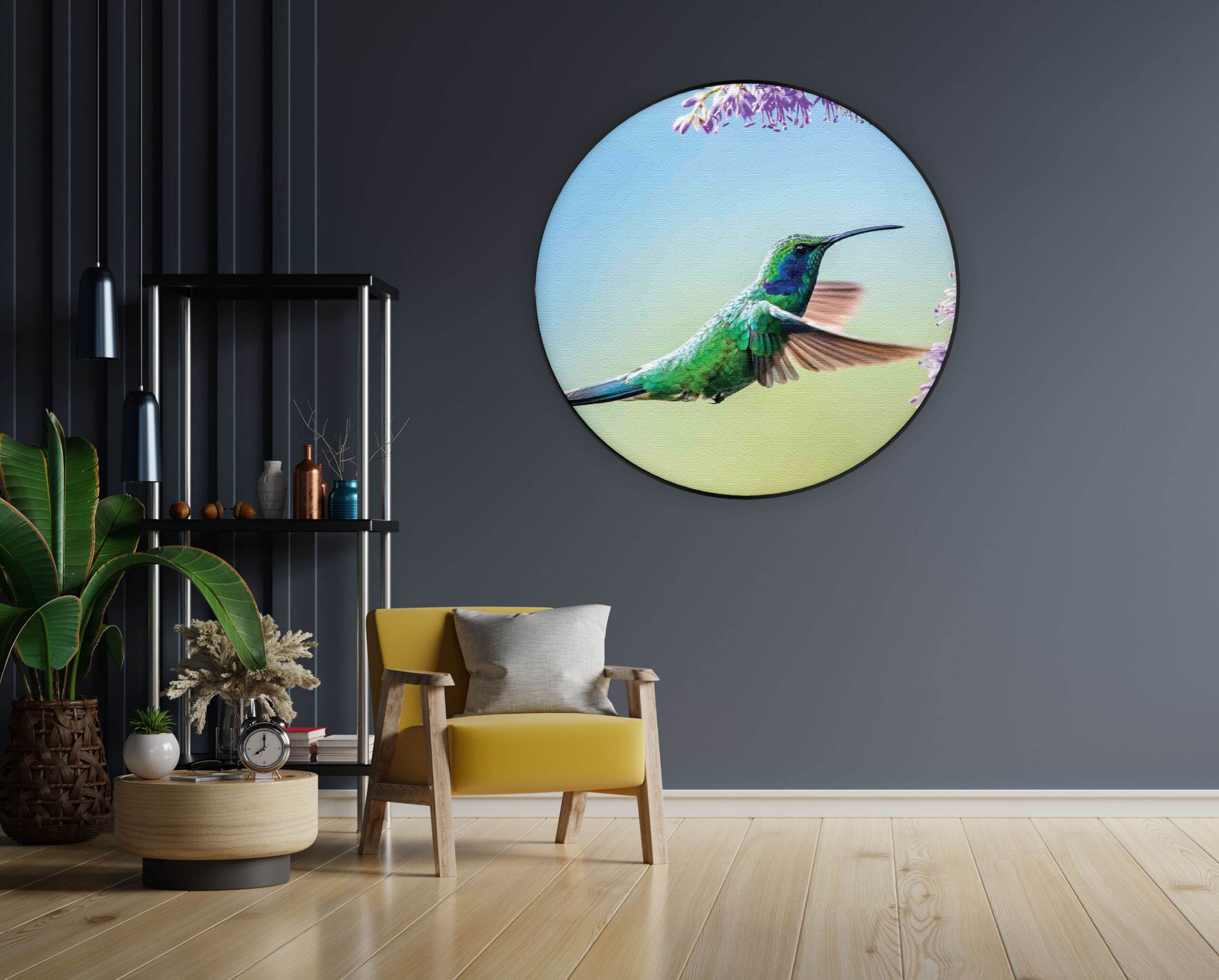 Akoestisch Schilderij Olifant Zwart Wit Rond - Muurcirkel Template Vierkant Rond dieren 66 1 scaled 1