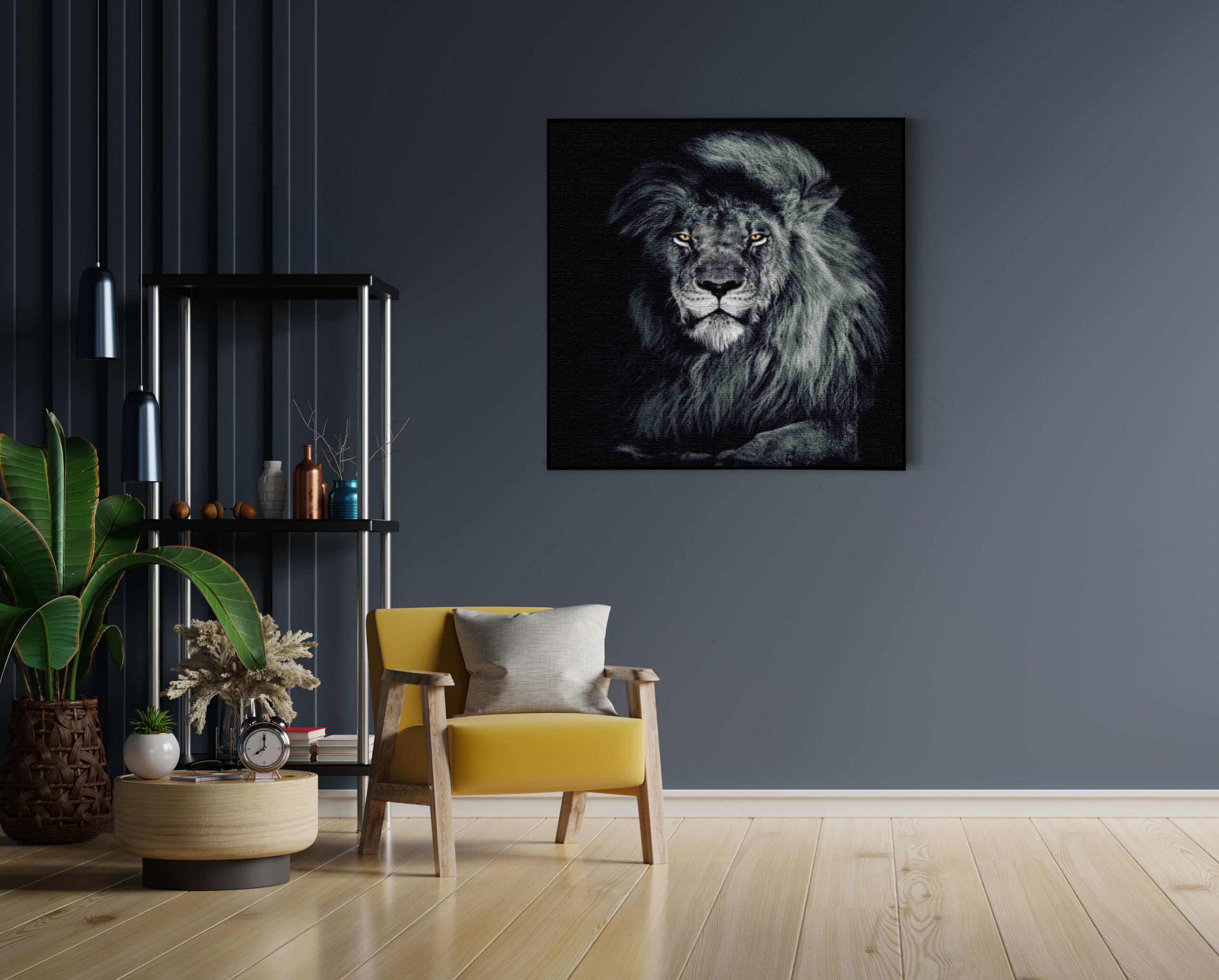 Akoestisch Schilderij Colored Wolf Vierkant Template Vierkant Rond dieren 75 4 scaled 1