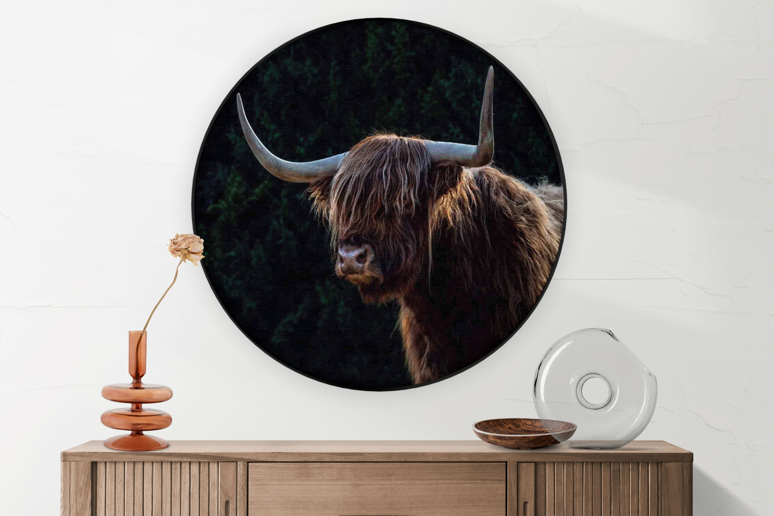 Akoestisch Schilderij Pandabeer Zwart Wit 02 Rond - Muurcirkel Template Vierkant Rond dieren 79 2 scaled 1