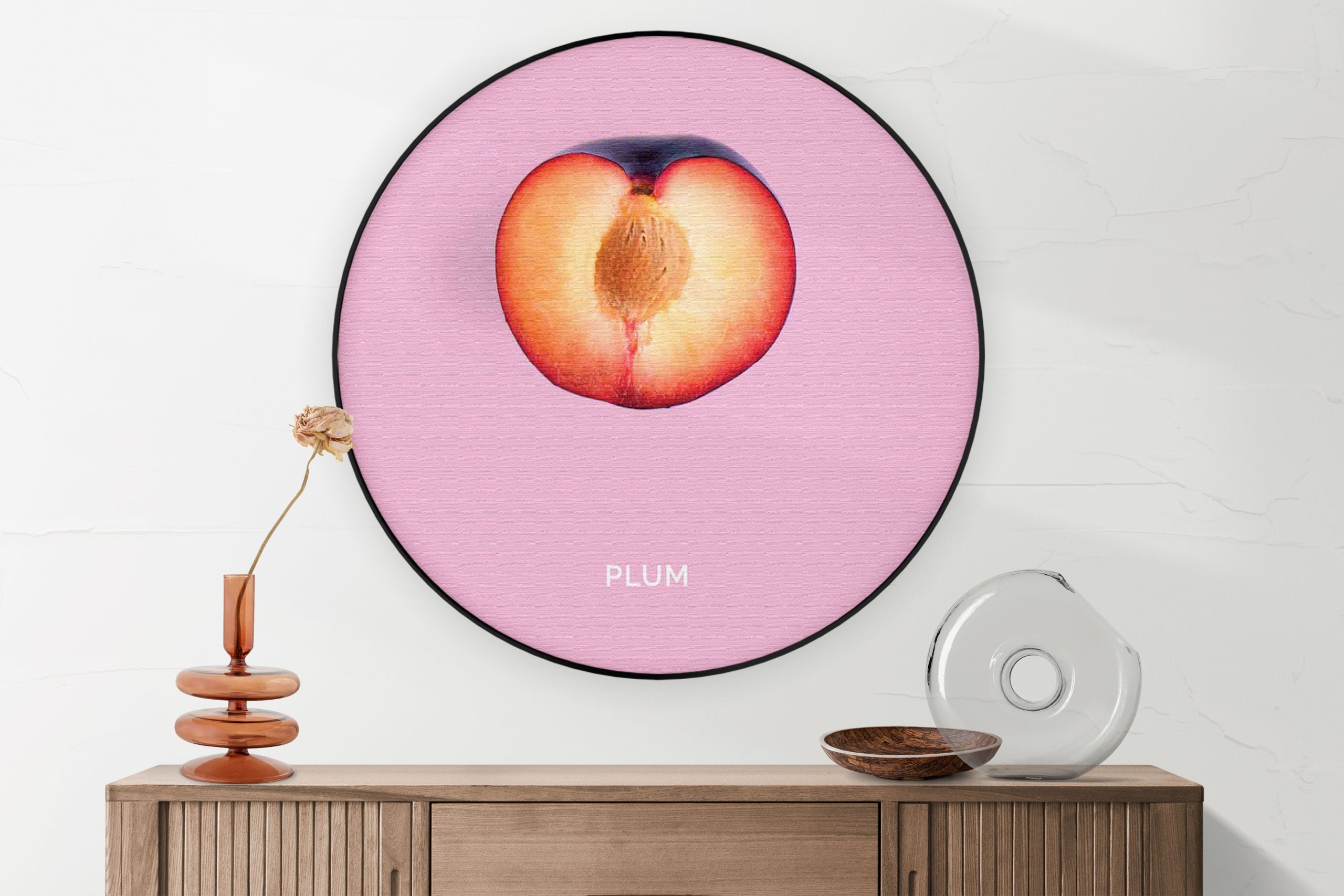 Akoestisch Schilderij Radijsje Roze Rond - Muurcirkel Template Vierkant Rond eten en drinken 10 1 2 scaled 1