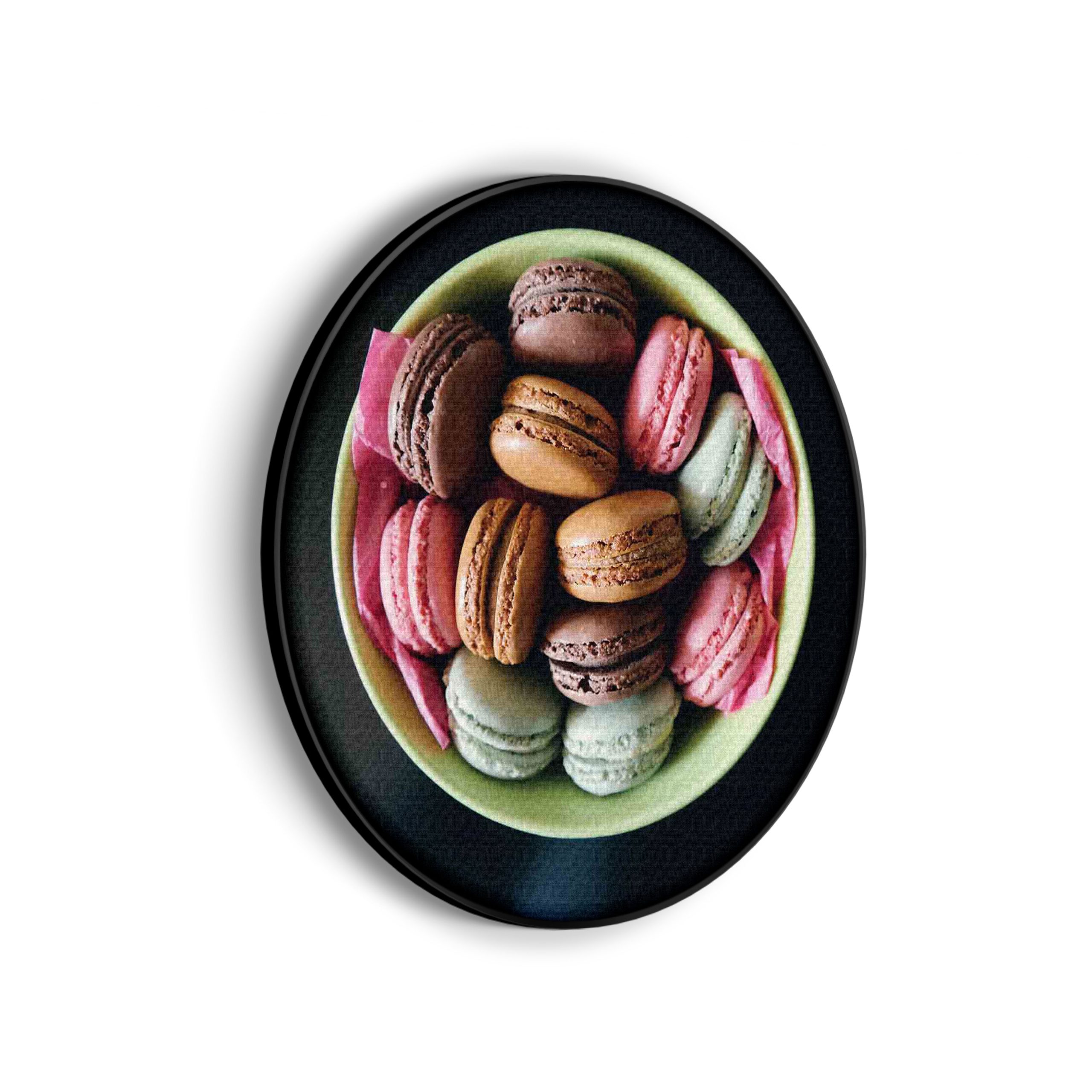Akoestisch Schilderij Macarons 01 Rond - Muurcirkel Template Vierkant Rond eten en drinken 18 scaled 1