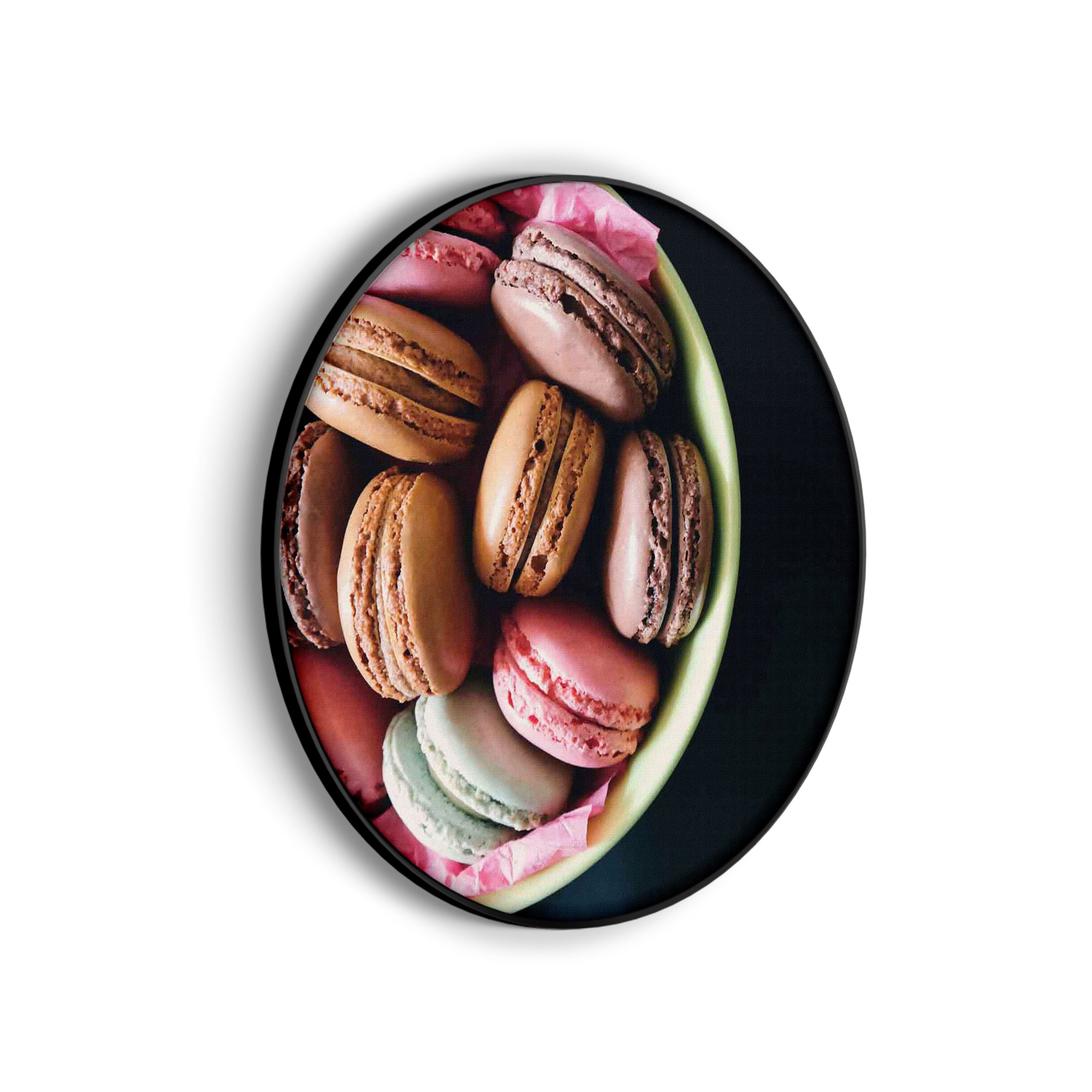 Akoestisch Schilderij Macarons 02 Rond - Muurcirkel Template Vierkant Rond eten en drinken 19 scaled 1