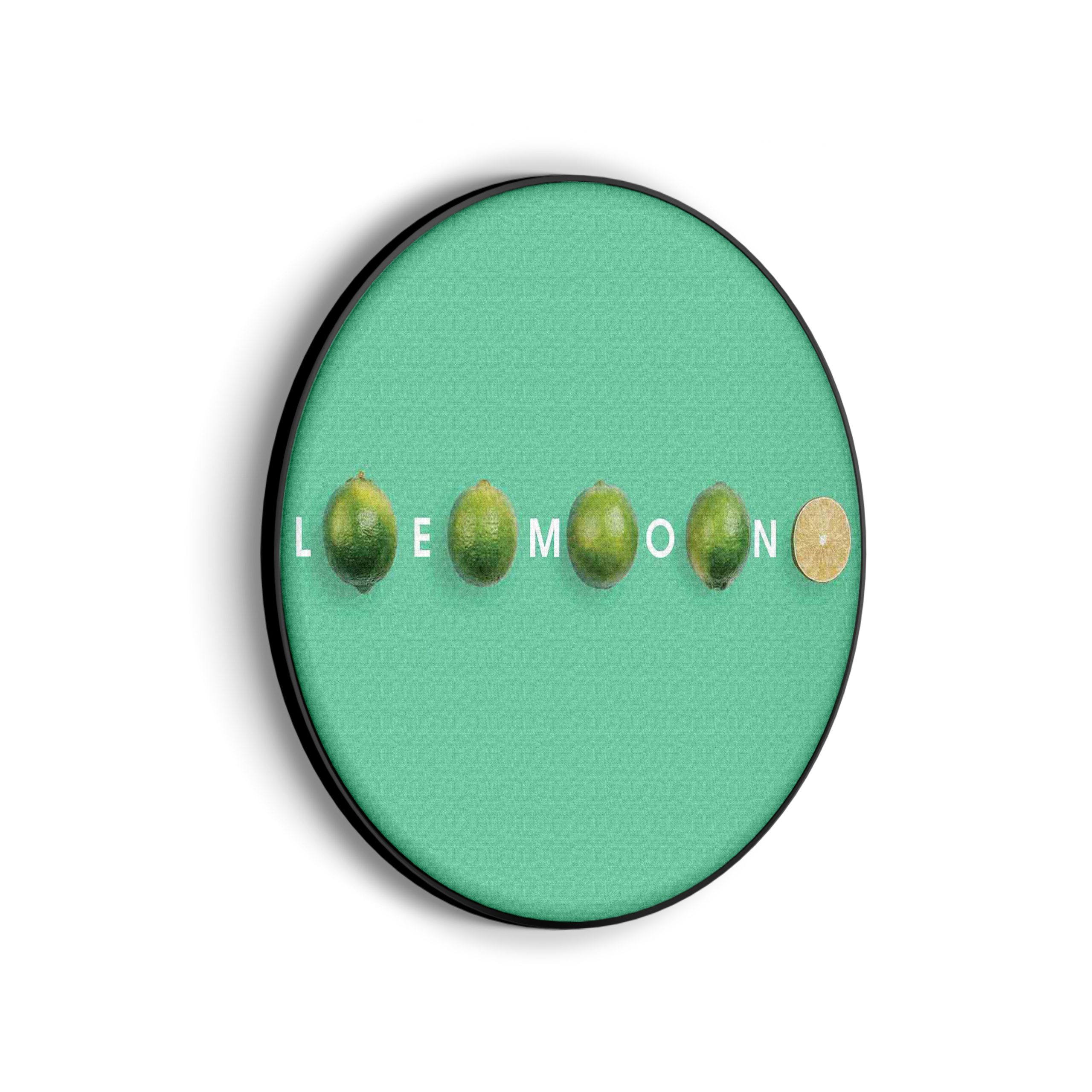 Akoestisch Schilderij Lemon Groen Rond - Muurcirkel Template Vierkant Rond eten en drinken 2 scaled 1