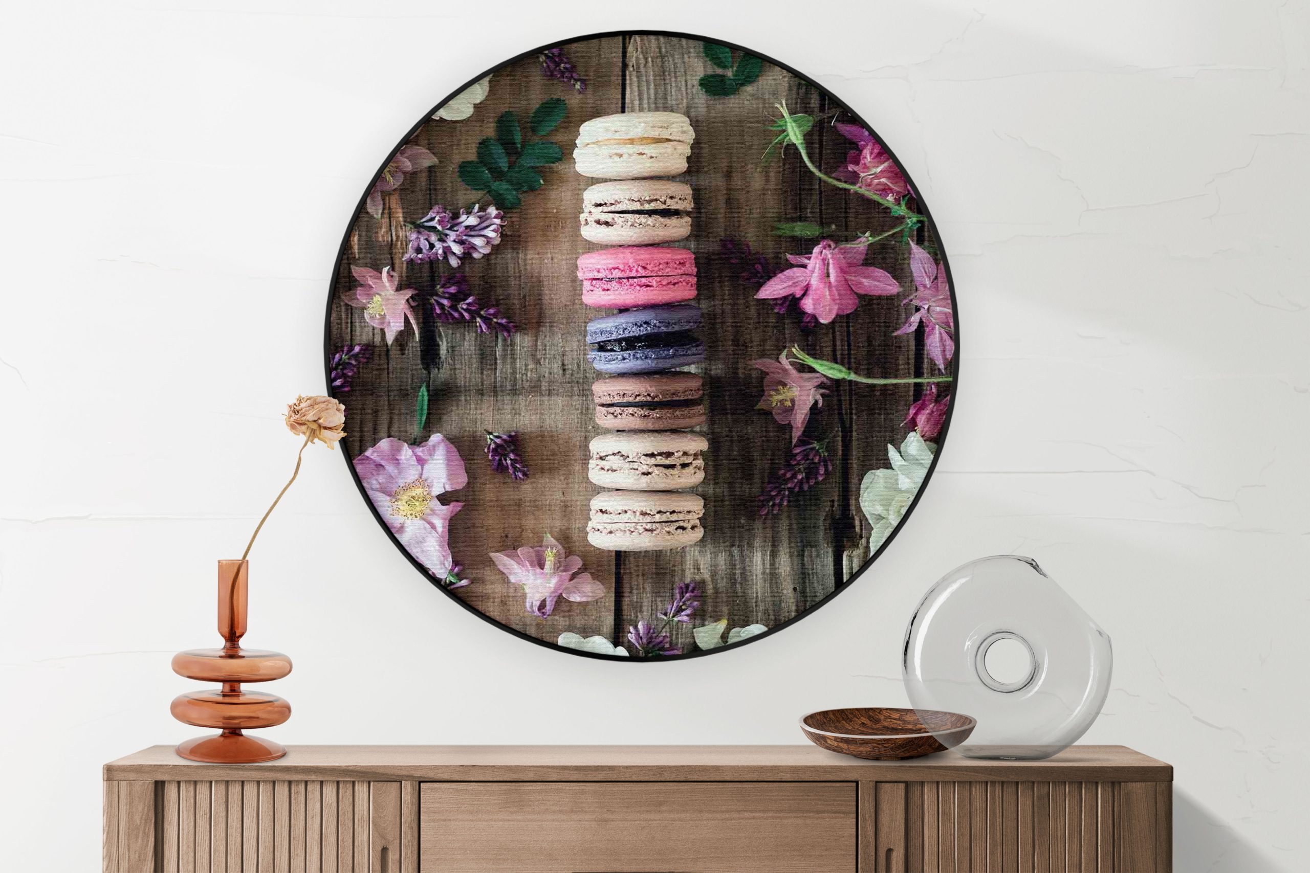 Akoestisch Schilderij Radijsje Roze Rond - Muurcirkel Template Vierkant Rond eten en drinken 22 1 2 scaled 1