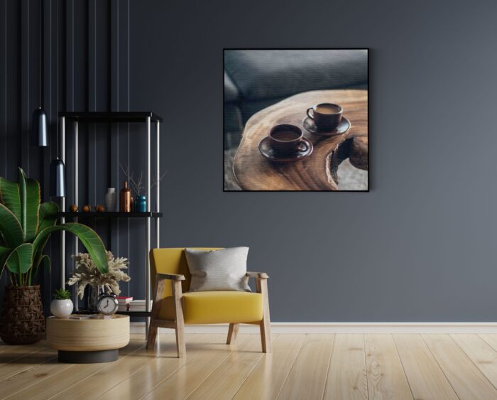 Akoestisch Schilderij Kopjes Koffie op Tafel Vierkant Template Vierkant Rond eten en drinken 23 1 6 scaled 1