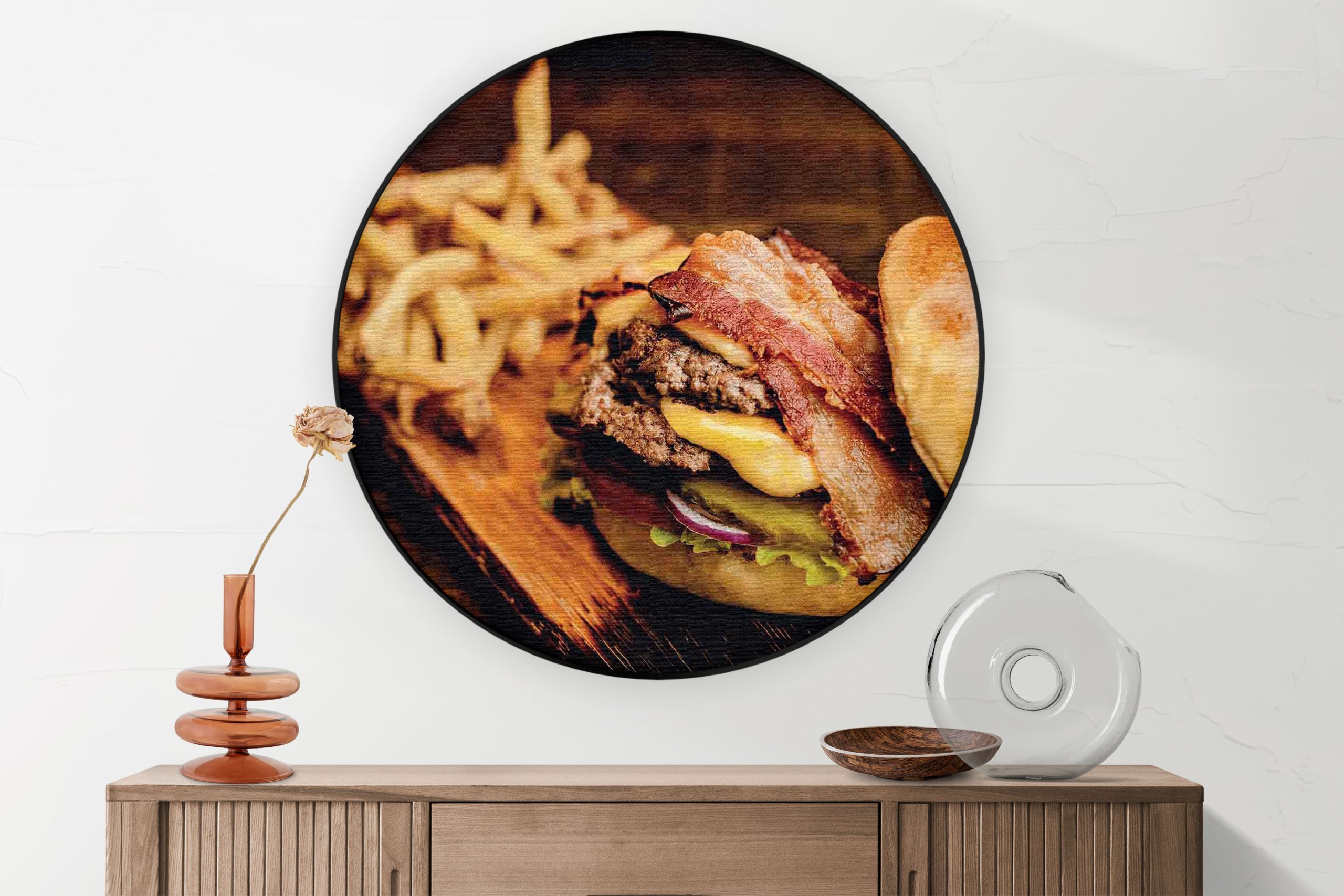 Akoestisch Schilderij Radijsje Roze Rond - Muurcirkel Template Vierkant Rond eten en drinken 24 1 2 scaled 1