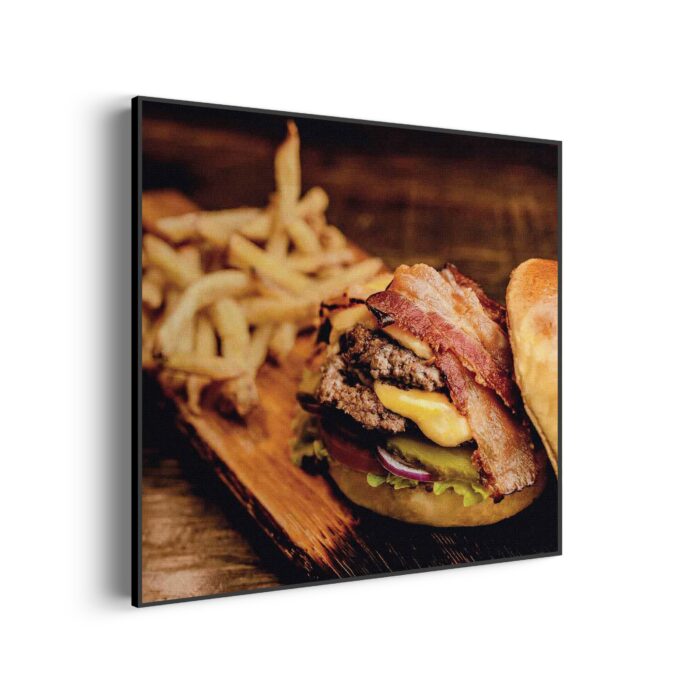 Akoestisch Schilderij Burger Plank Vierkant Template Vierkant Rond eten en drinken 24 1 3 scaled 1
