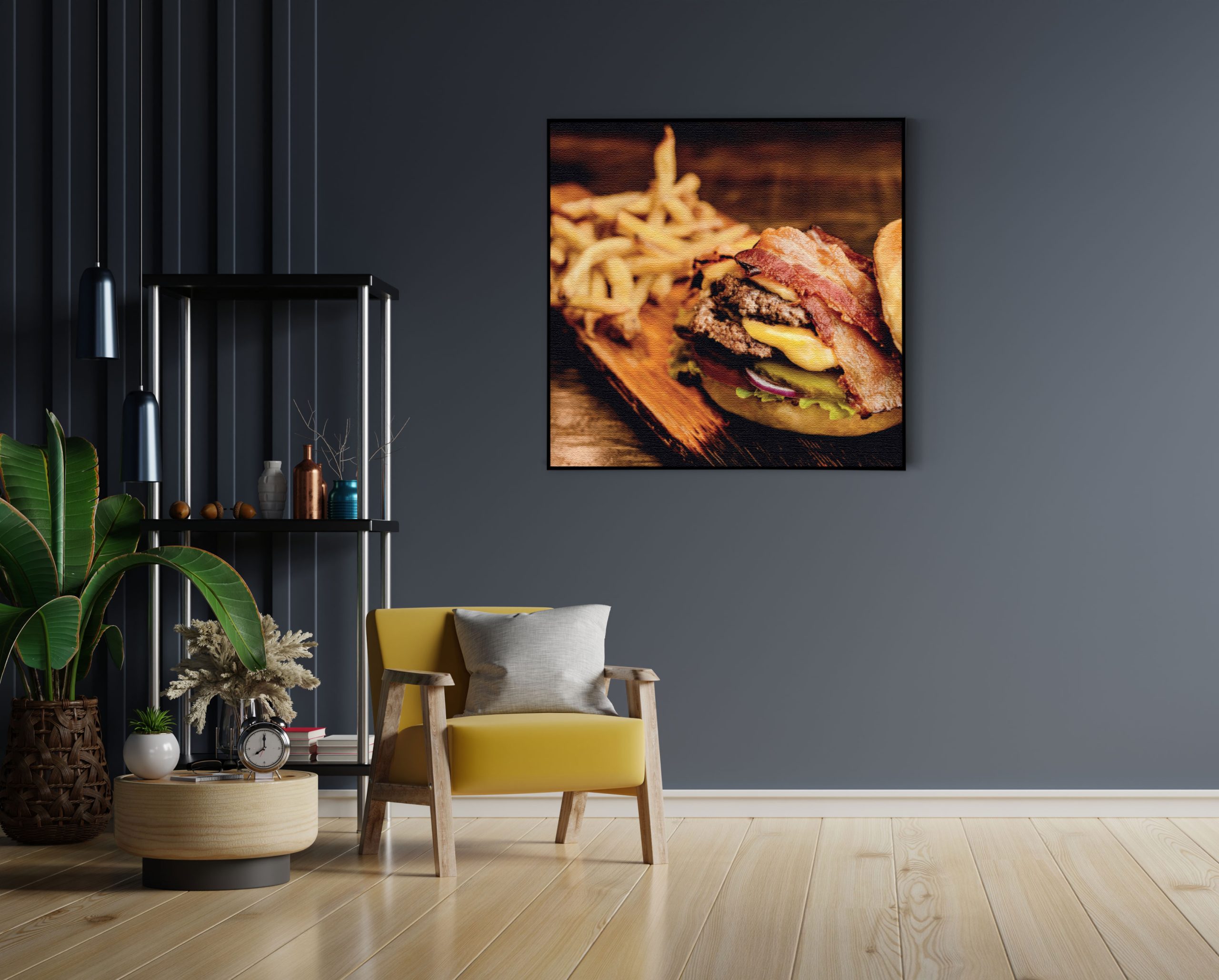 Akoestisch Schilderij Burger Plank Vierkant Template Vierkant Rond eten en drinken 24 1 6 scaled 1
