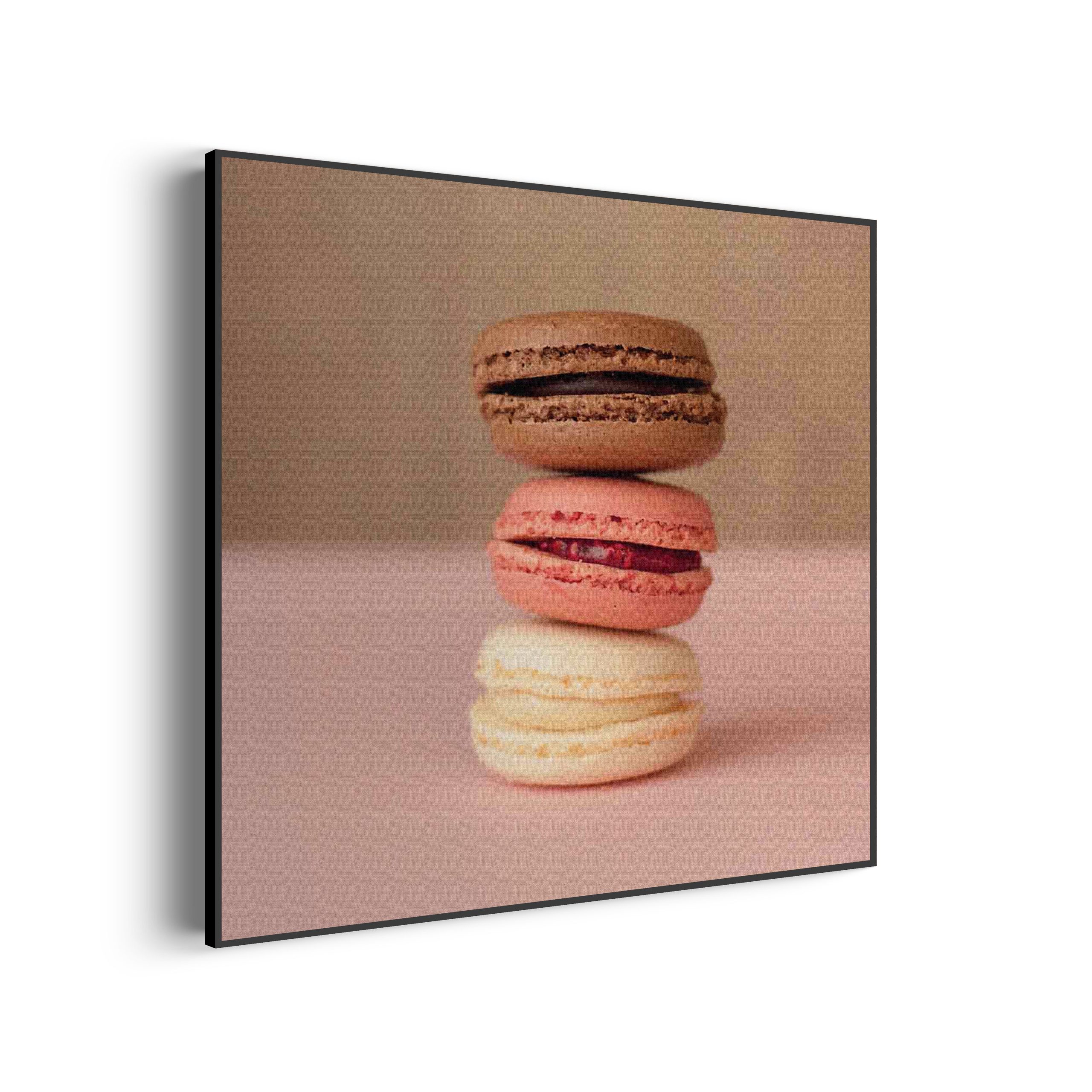 Akoestisch Schilderij Macarons Roze Beige Tinten Vierkant Template Vierkant Rond eten en drinken 28 1 3 scaled 1