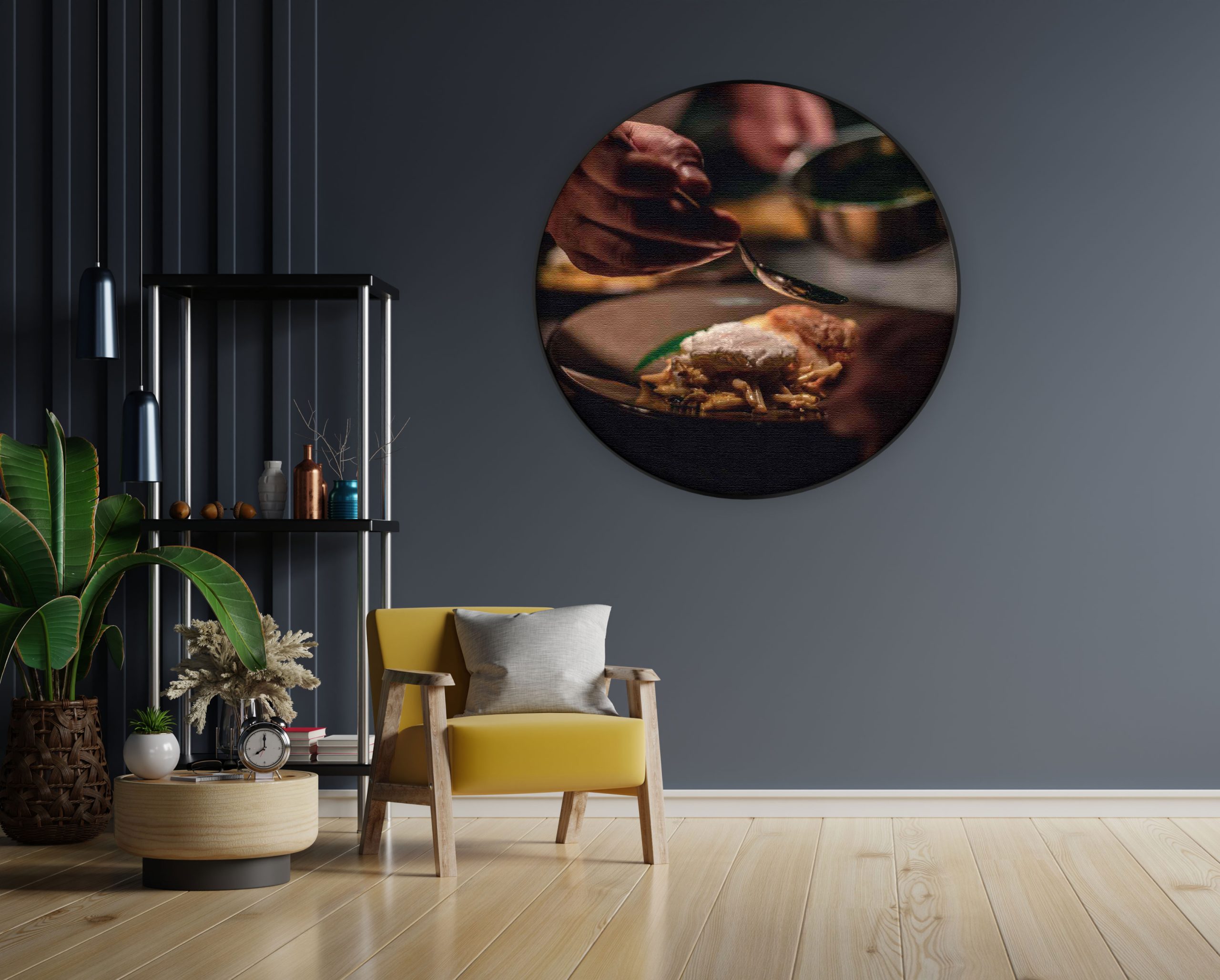 Akoestisch Schilderij Cheef Kok Rond - Muurcirkel Template Vierkant Rond eten en drinken 30 1 1 scaled 1