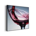 Akoestisch Schilderij Glas Rode wijn 01 Vierkant Template Vierkant Rond eten en drinken 36 1 3 scaled 1