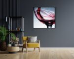 Akoestisch Schilderij Glas Rode wijn 01 Vierkant Template Vierkant Rond eten en drinken 36 1 6 scaled 1
