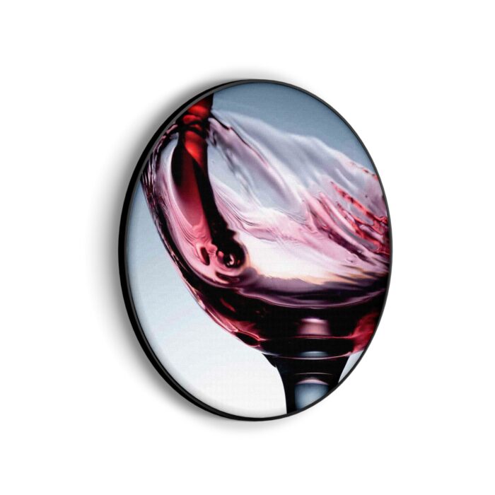 Akoestisch Schilderij Glas Rode wijn 01 Rond - Muurcirkel Template Vierkant Rond eten en drinken 36 scaled 1