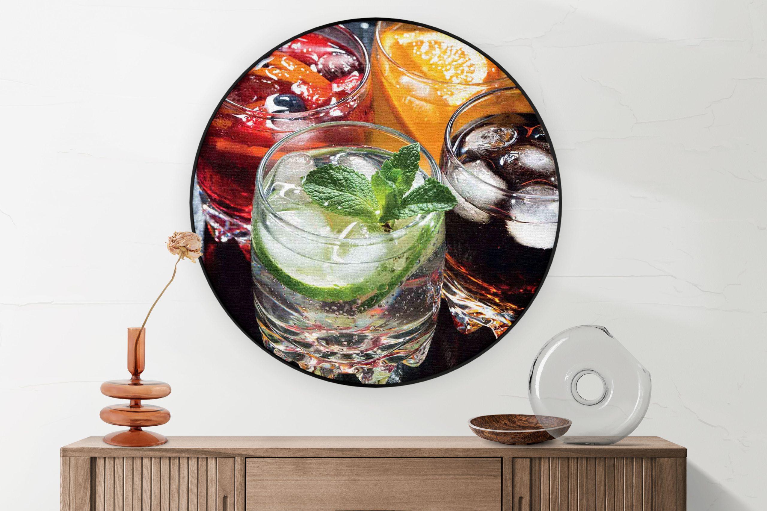 Akoestisch Schilderij Cheef Kok Rond - Muurcirkel Template Vierkant Rond eten en drinken 37 1 2 scaled 1