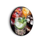Akoestisch Schilderij Cocktails Rond - Muurcirkel Template Vierkant Rond eten en drinken 37 scaled 1