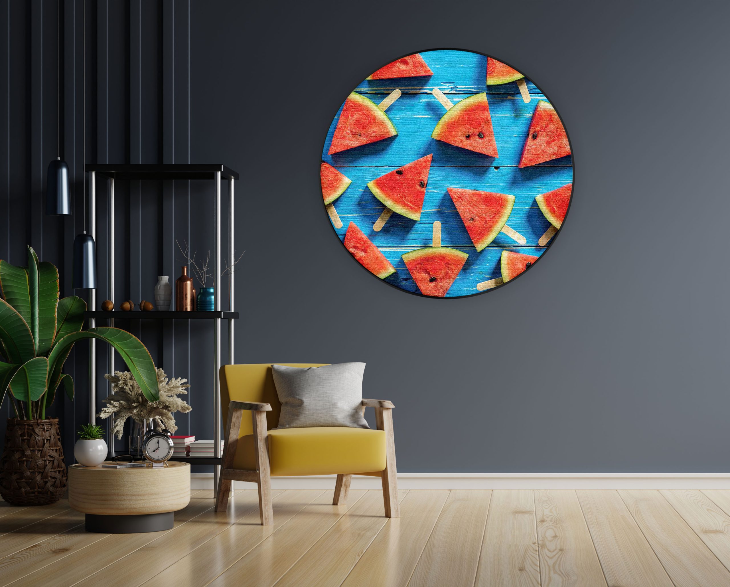 Akoestisch Schilderij Cheef Kok Rond - Muurcirkel Template Vierkant Rond eten en drinken 39 1 1 scaled 1