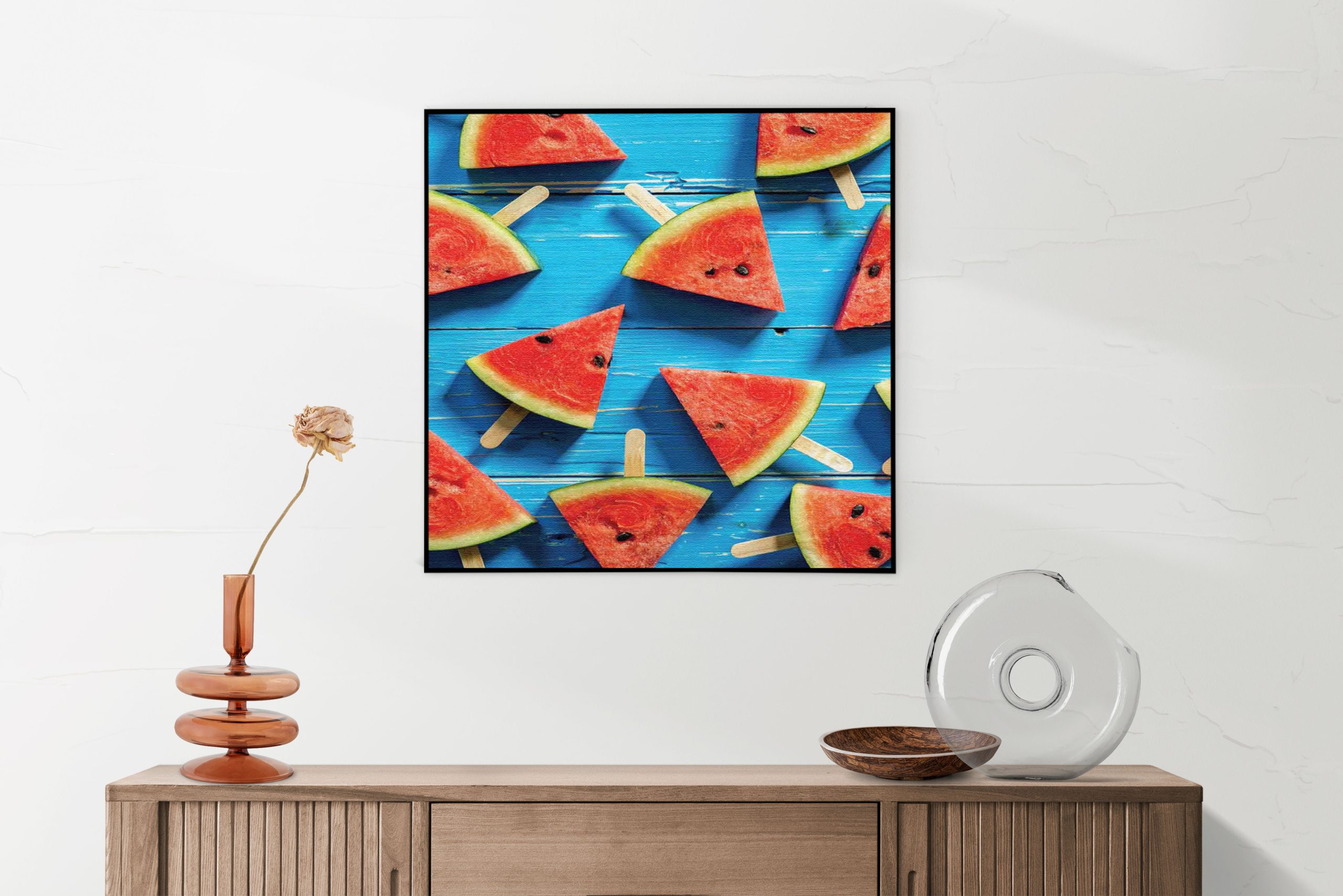Akoestisch Schilderij Watermeloen Ijsjes Vierkant Template Vierkant Rond eten en drinken 39 1 5 scaled 1