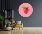 Akoestisch Schilderij Radijsje Roze Rond - Muurcirkel Template Vierkant Rond eten en drinken 4 1 1 scaled 1