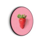 Akoestisch Schilderij Strawberry Rond - Muurcirkel Template Vierkant Rond eten en drinken 4 scaled 1