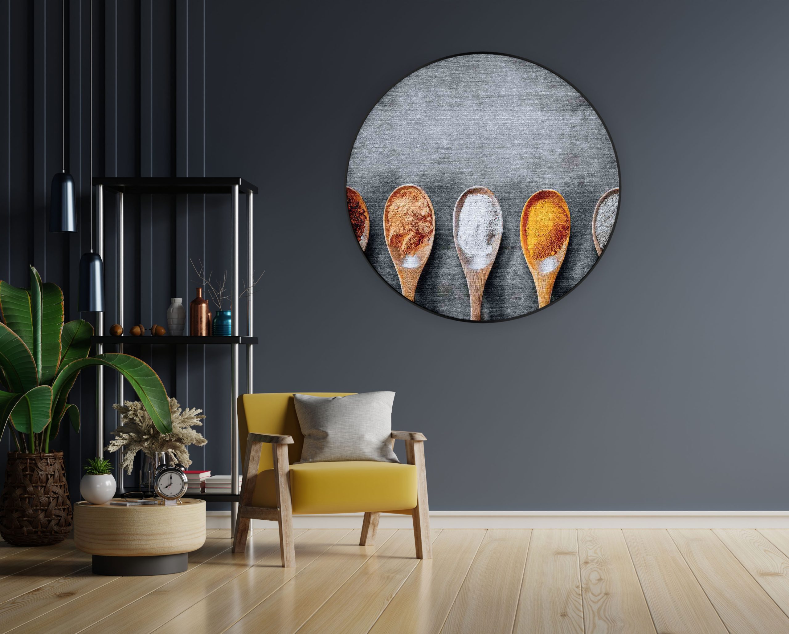 Akoestisch Schilderij Cheef Kok Rond - Muurcirkel Template Vierkant Rond eten en drinken 40 1 1 scaled 1