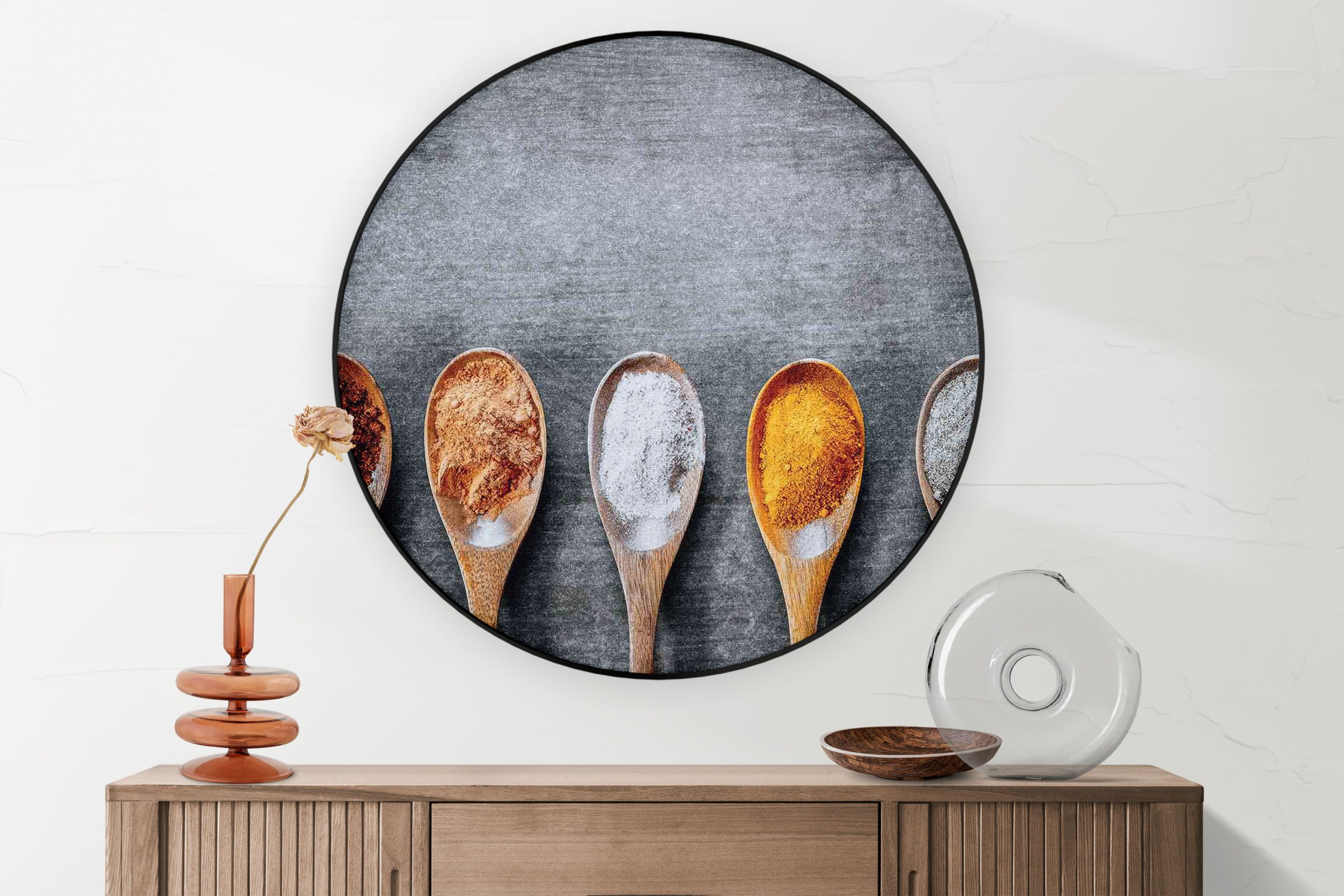 Akoestisch Schilderij Cheef Kok Rond - Muurcirkel Template Vierkant Rond eten en drinken 40 1 2 scaled 1