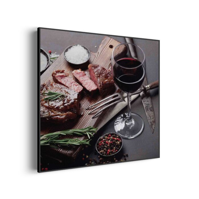 Akoestisch Schilderij Beef met Rode Wijn Vierkant Template Vierkant Rond eten en drinken 47 1 3 scaled 1