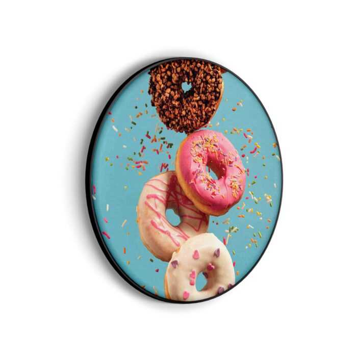 Akoestisch Schilderij Donuts Rond - Muurcirkel Template Vierkant Rond eten en drinken 48 scaled 1