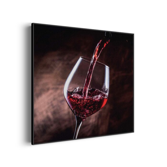 Akoestisch Schilderij Glas Rode wijn 02 Vierkant Template Vierkant Rond eten en drinken 51 1 3 scaled 1