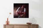 Akoestisch Schilderij Glas Rode wijn 02 Vierkant Template Vierkant Rond eten en drinken 51 1 5 scaled 1