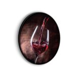 Akoestisch Schilderij Glas Rode wijn 02 Rond - Muurcirkel Template Vierkant Rond eten en drinken 51 scaled 1