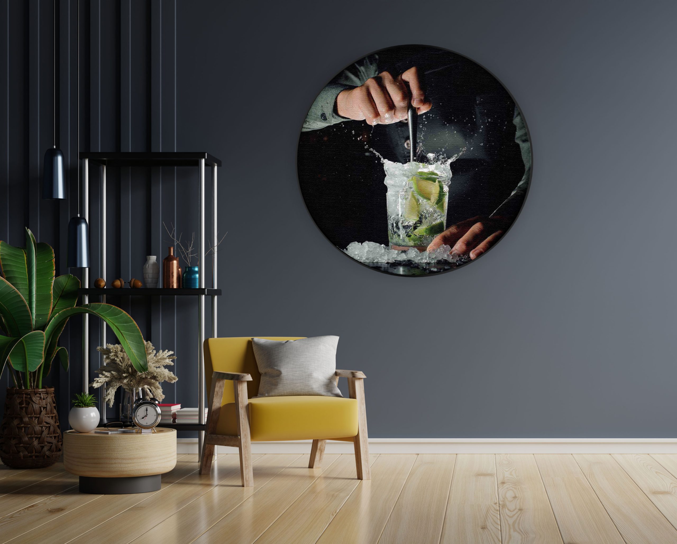 Akoestisch Schilderij Thee met Specerijen Rond - Muurcirkel Template Vierkant Rond eten en drinken 56 1 1 scaled 1