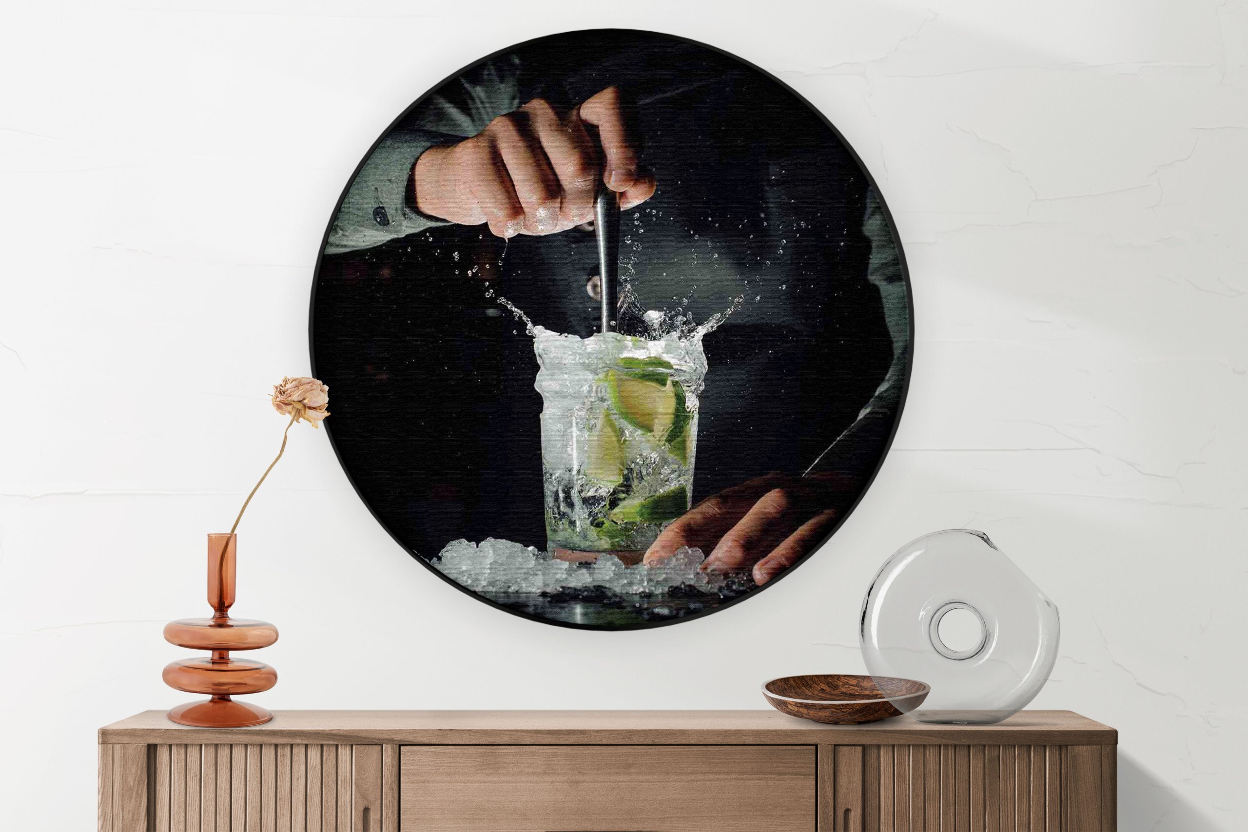 Akoestisch Schilderij Thee met Specerijen Rond - Muurcirkel Template Vierkant Rond eten en drinken 56 1 2 scaled 1