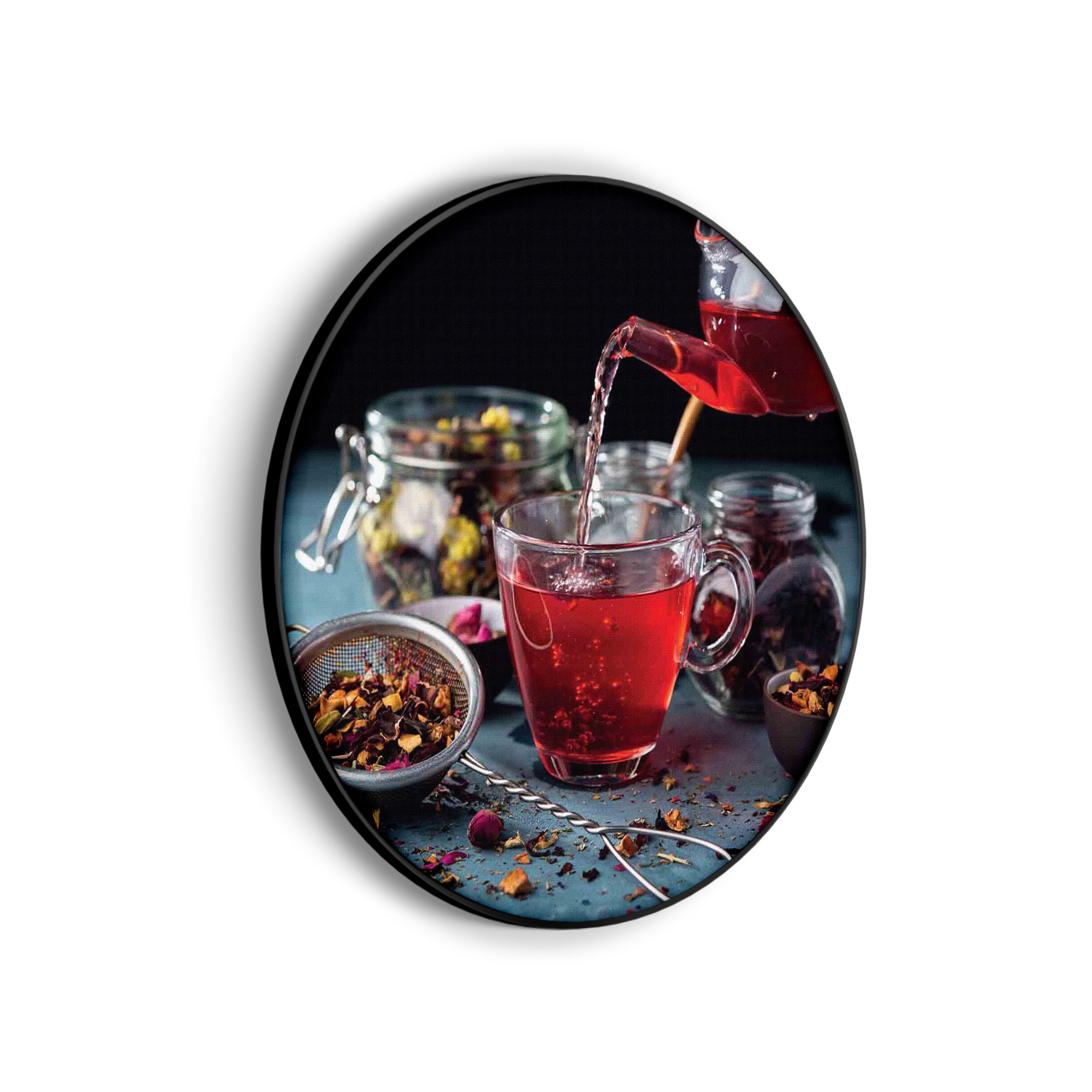 Akoestisch Schilderij Thee met Specerijen Rond - Muurcirkel Template Vierkant Rond eten en drinken 58 scaled 1