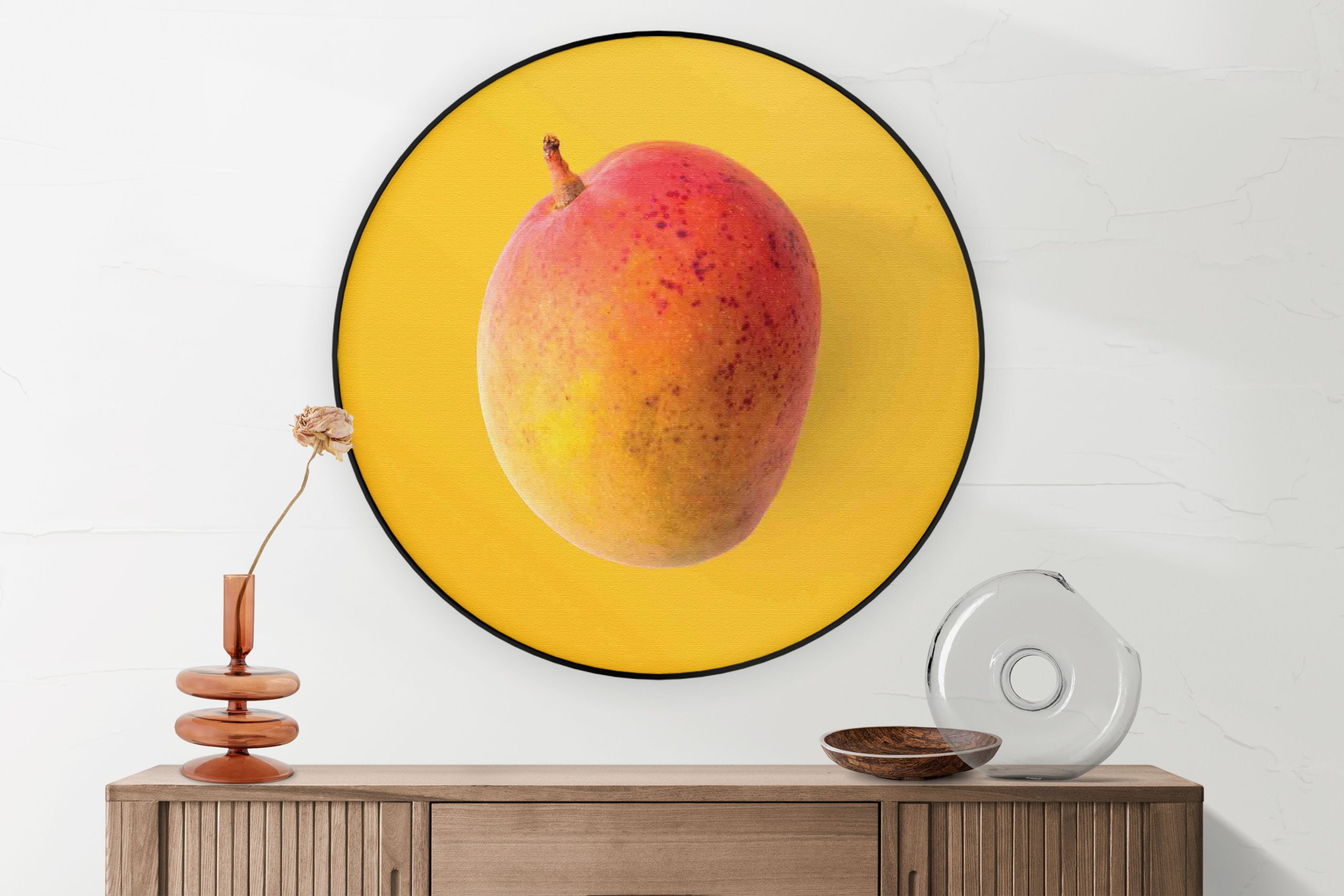 Akoestisch Schilderij Radijsje Roze Rond - Muurcirkel Template Vierkant Rond eten en drinken 6 1 2 scaled 1