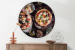 Akoestisch Schilderij Italiaans Restaurant Rond - Muurcirkel Template Vierkant Rond eten en drinken 60 1 2 scaled 1