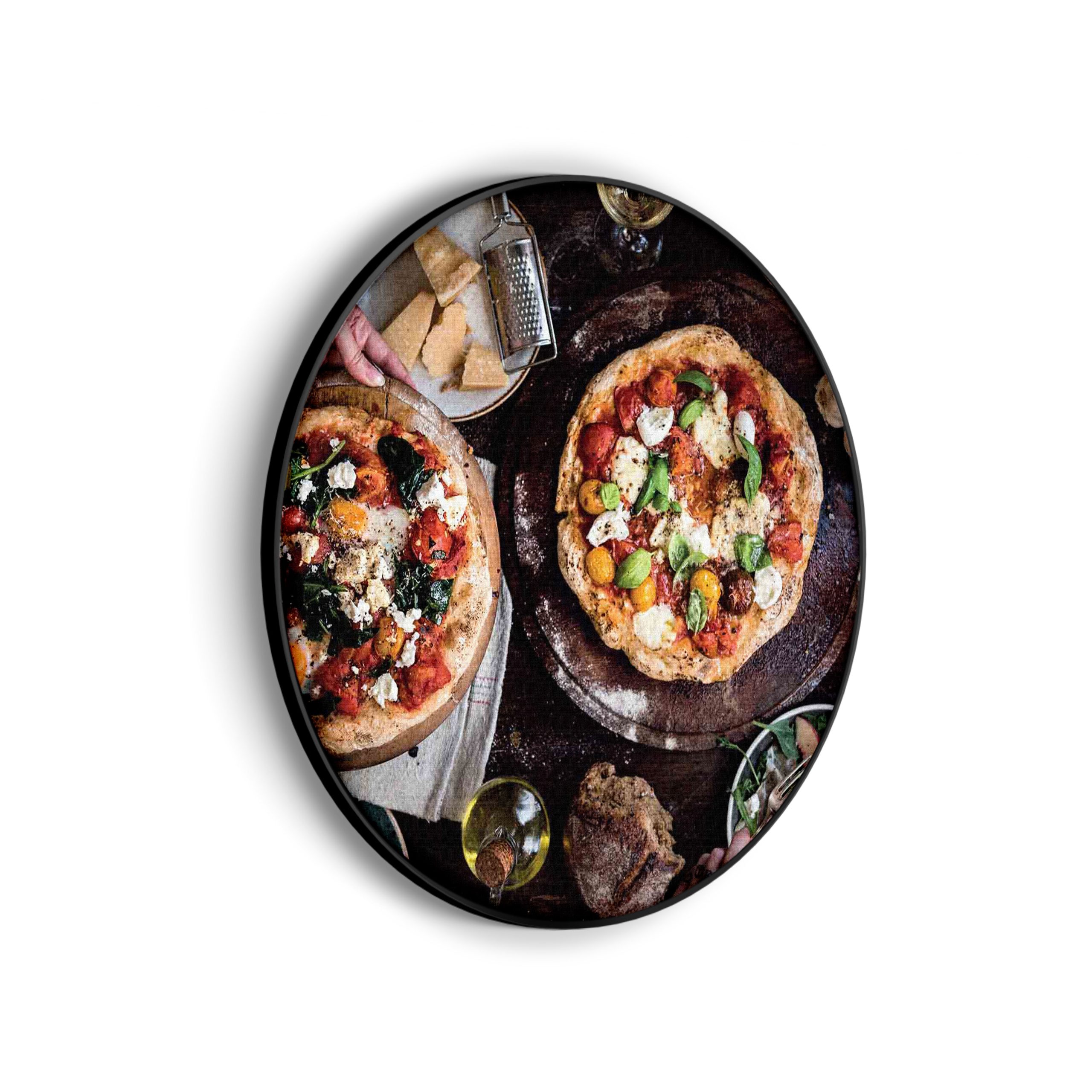Akoestisch Schilderij Italiaans Restaurant Rond - Muurcirkel Template Vierkant Rond eten en drinken 60 scaled 1