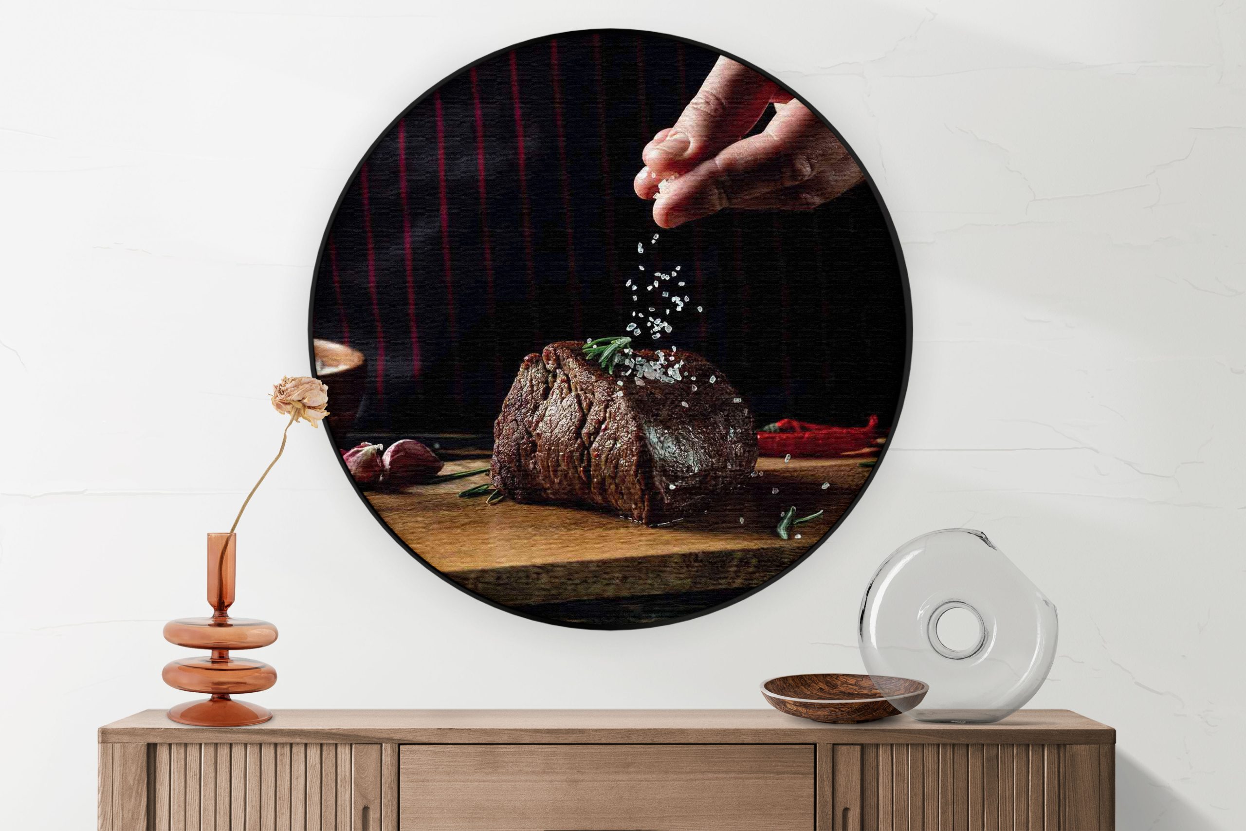 Akoestisch Schilderij Home Made Beef Rond - Muurcirkel Template Vierkant Rond eten en drinken 66 1 2 scaled 1
