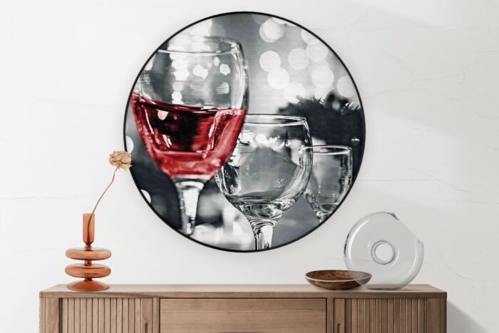 Akoestisch Schilderij Drink Rode Wijn Rond - Muurcirkel Template Vierkant Rond eten en drinken 77 1 2 scaled 1