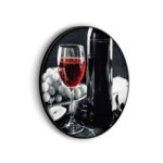 Akoestisch Schilderij Red Red Wine 01 Rond - Muurcirkel Template Vierkant Rond eten en drinken 78 scaled 1