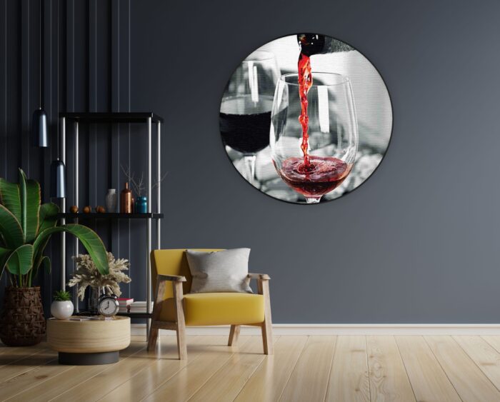 Akoestisch Schilderij Red Red Wine 02 Rond - Muurcirkel Template Vierkant Rond eten en drinken 79 1 1 scaled 1