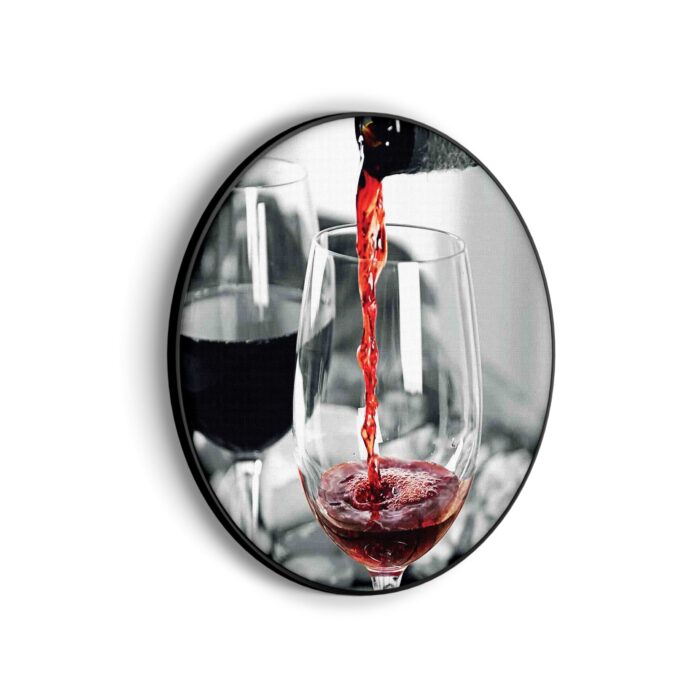 Akoestisch Schilderij Red Red Wine 02 Rond - Muurcirkel Template Vierkant Rond eten en drinken 79 scaled 1